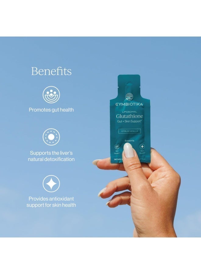 CYMBIOTIKA Liposomal Glutathione Supplement - Master Antioxidant for Anti-Aging, Detox, Brain, Energy & Immune Support - Advanced Liposomal Delivery, Maximum Absorption for Cellular Health & Longevity, Citrus Vanilla, 1 Month Supply - Image 3